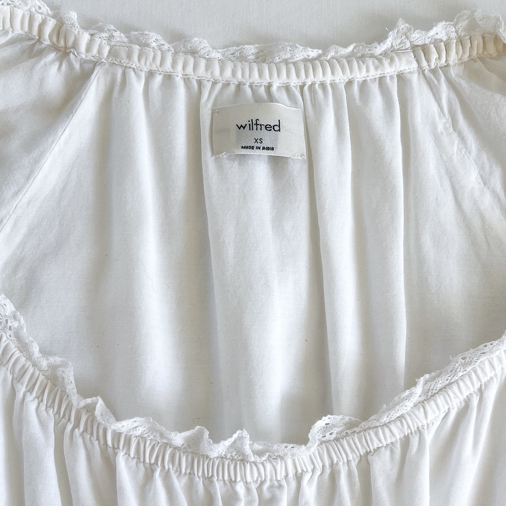 Aritzia Wilfred Baskerville Dress | White | Size XS | NWT - Picture 7 of 13